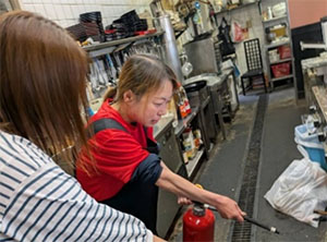 写真_第2団地自主消防訓練